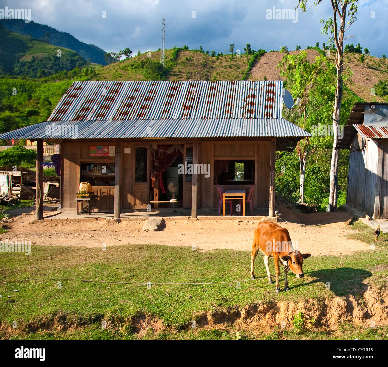 agriculture architecture asia building buildings corrugated roof ...