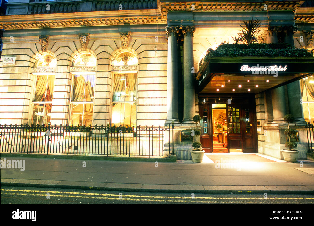 Berners Hotel, Berners Street, London, UK Stock Photo Alamy