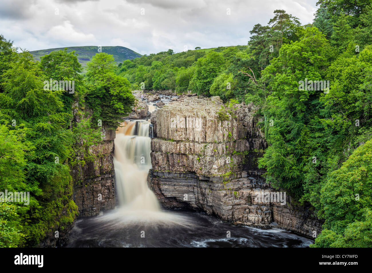 High Force on the River Tees near Middleton-in-Teesdale, County Durham. Stock Photo