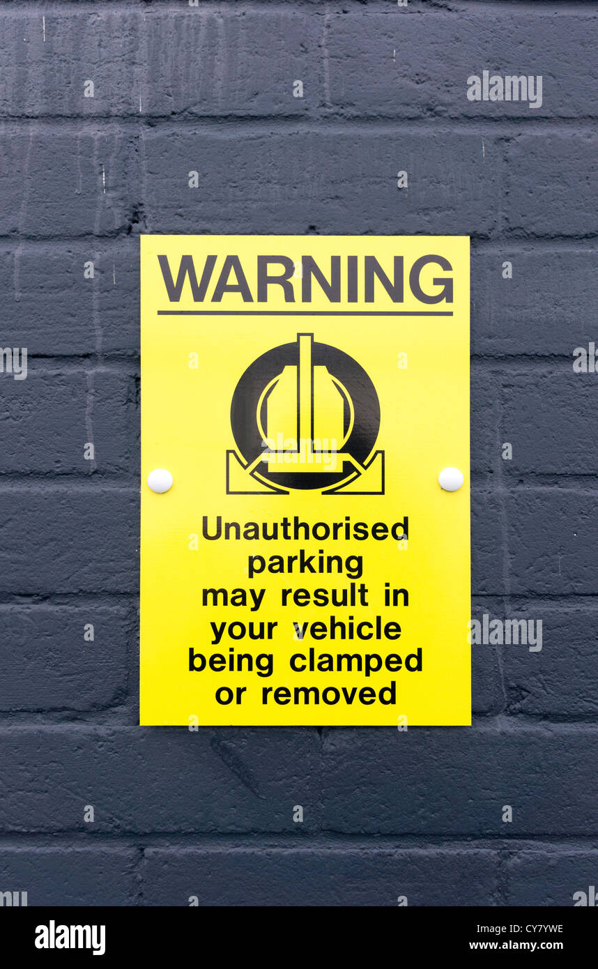 PRIVATE PARKING WHEEL CLAMPING IN OPERATION CAR PARK METAL TIN WALL SIGN 1797 