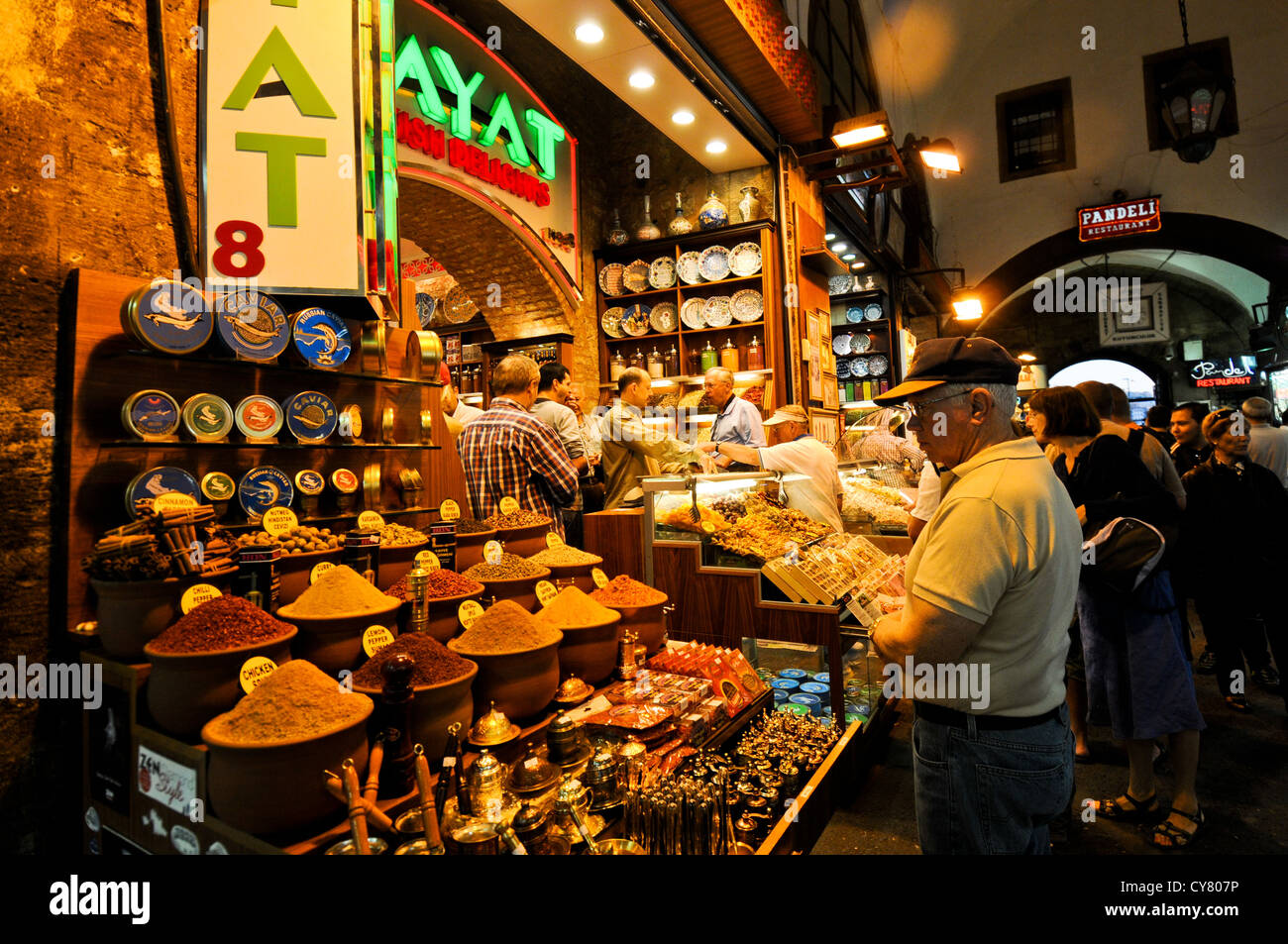Eminönü bazaar,Istanbul,Turkey 2012 Stock Photo