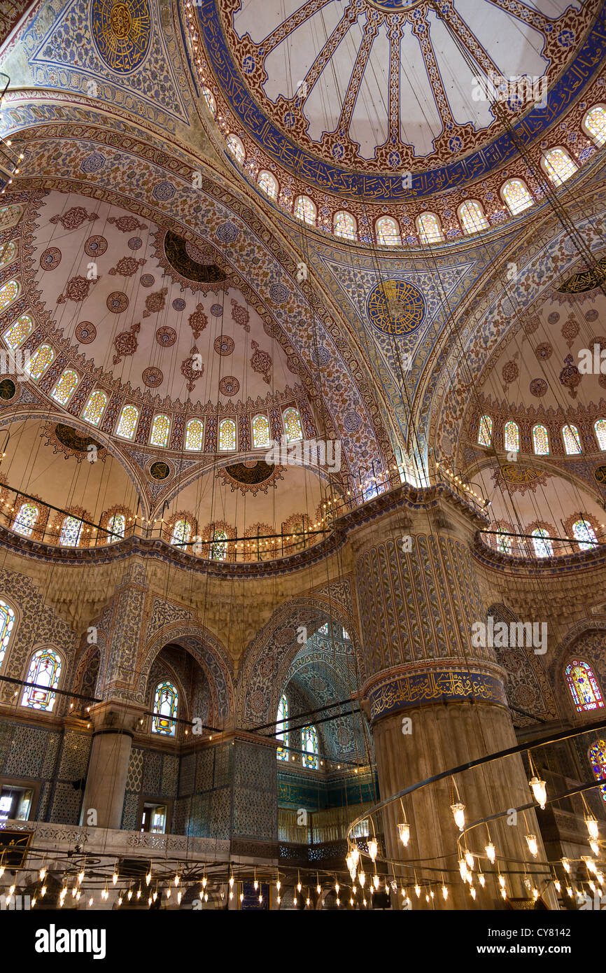 Sultan Ahmed Mosque also called The Blue Mosque in Istanbul, Turkey ...