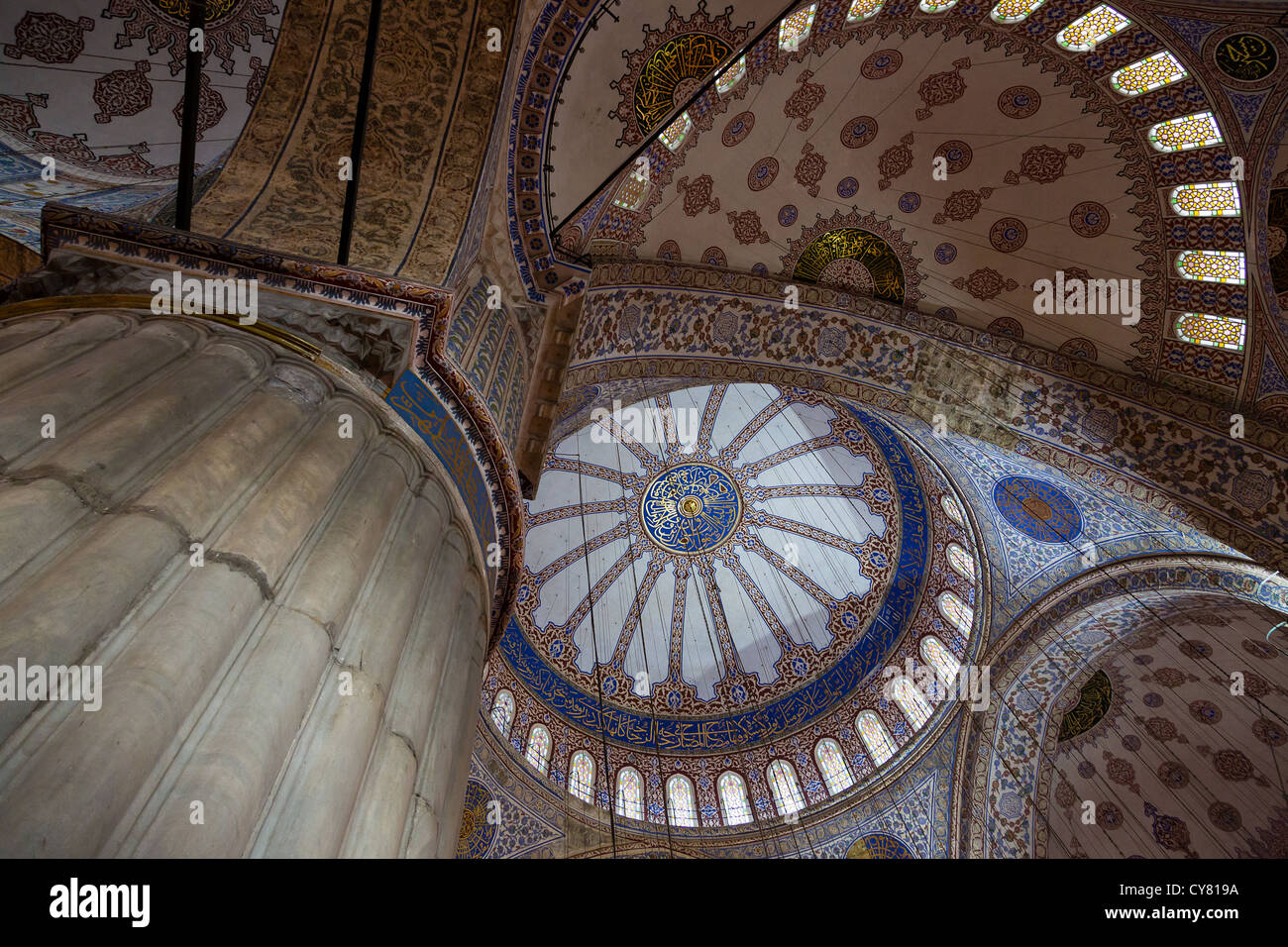 Sultan Ahmed Mosque also called The Blue Mosque in Istanbul, Turkey ...
