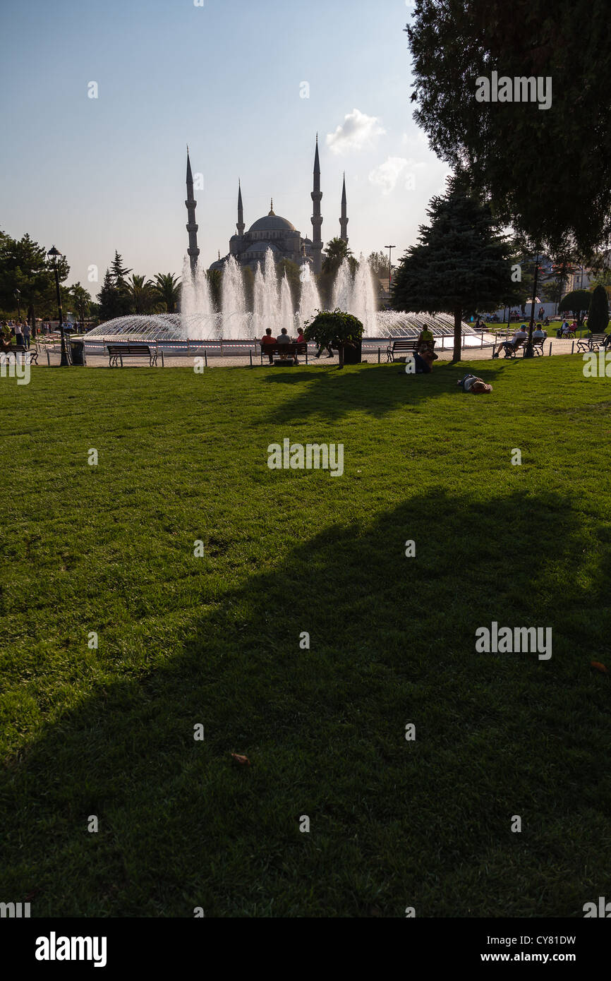 Sultan Ahmed Mosque also called The Blue Mosque in Istanbul, Turkey ...