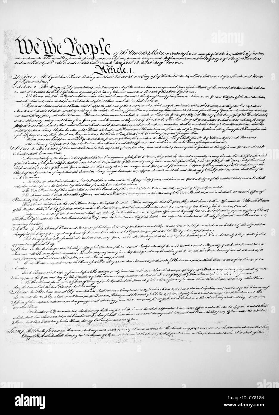 1787 constitution hi-res stock photography and images - Alamy