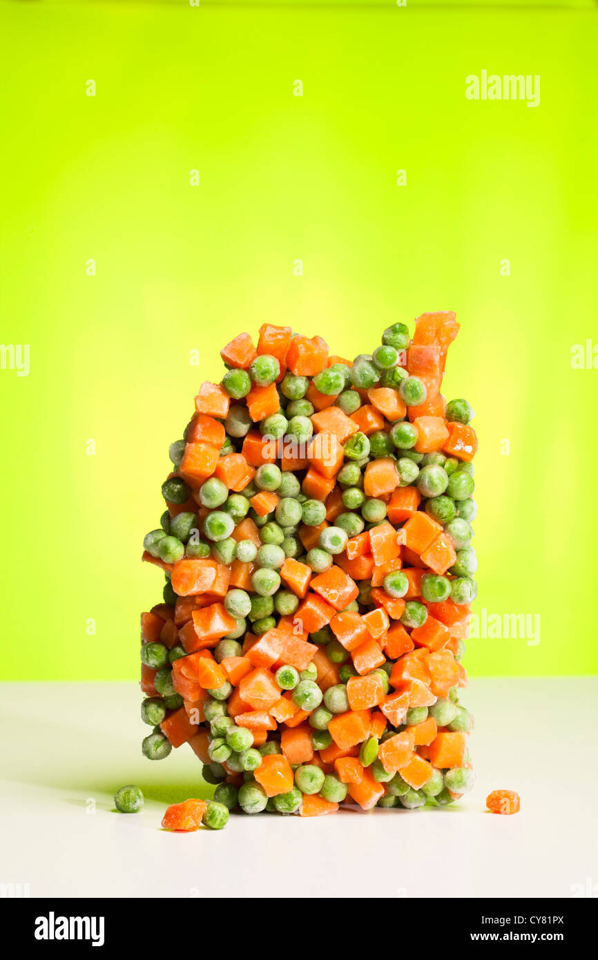 Frozen Peas and Carrots Stock Photo Alamy