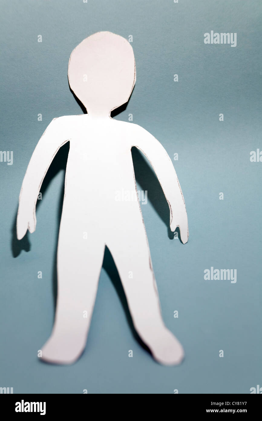 Cutout Paper Doll Stock Photo - Alamy