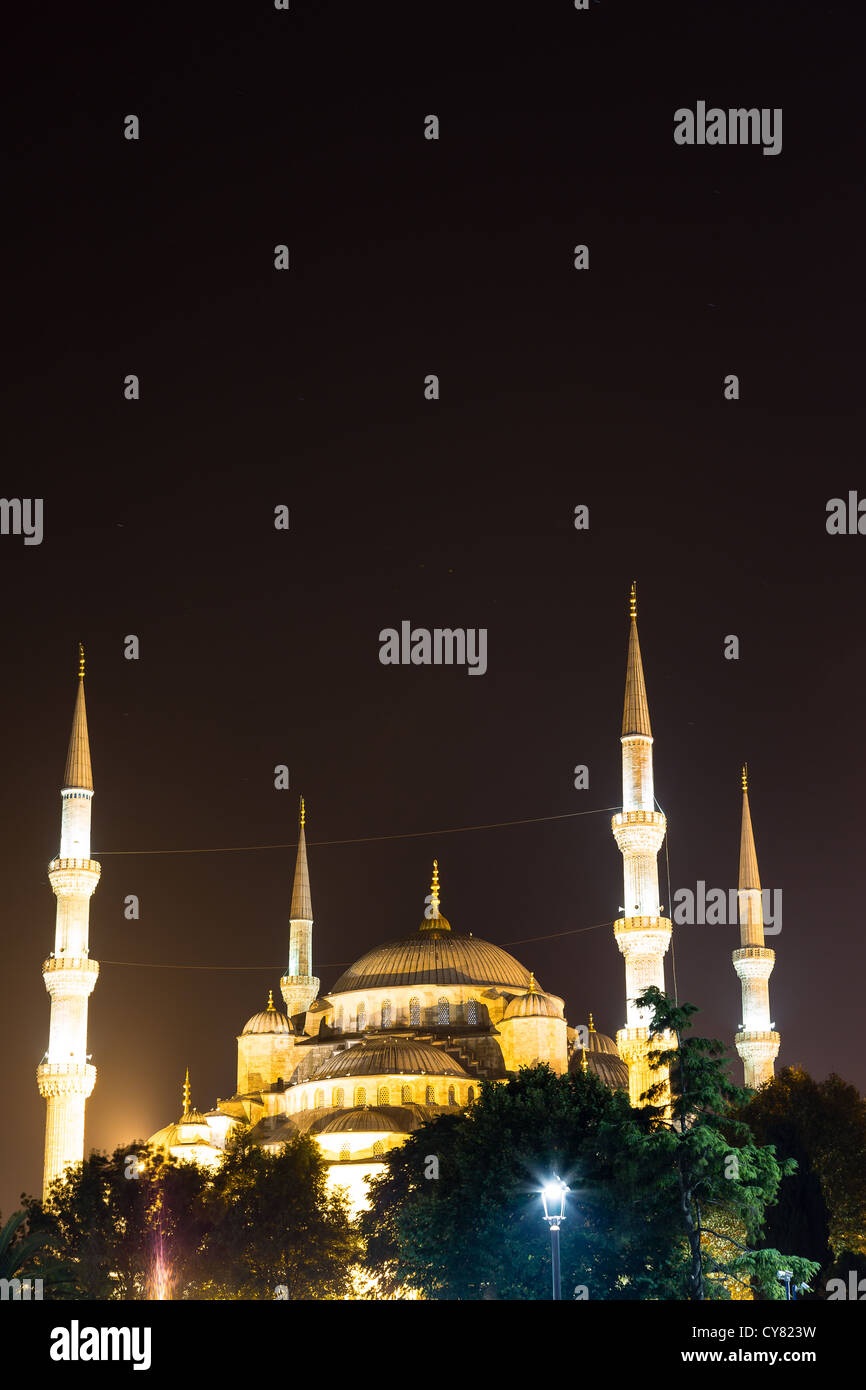 Sultan Ahmed Mosque - The Blue Mosque with copy space Stock Photo - Alamy
