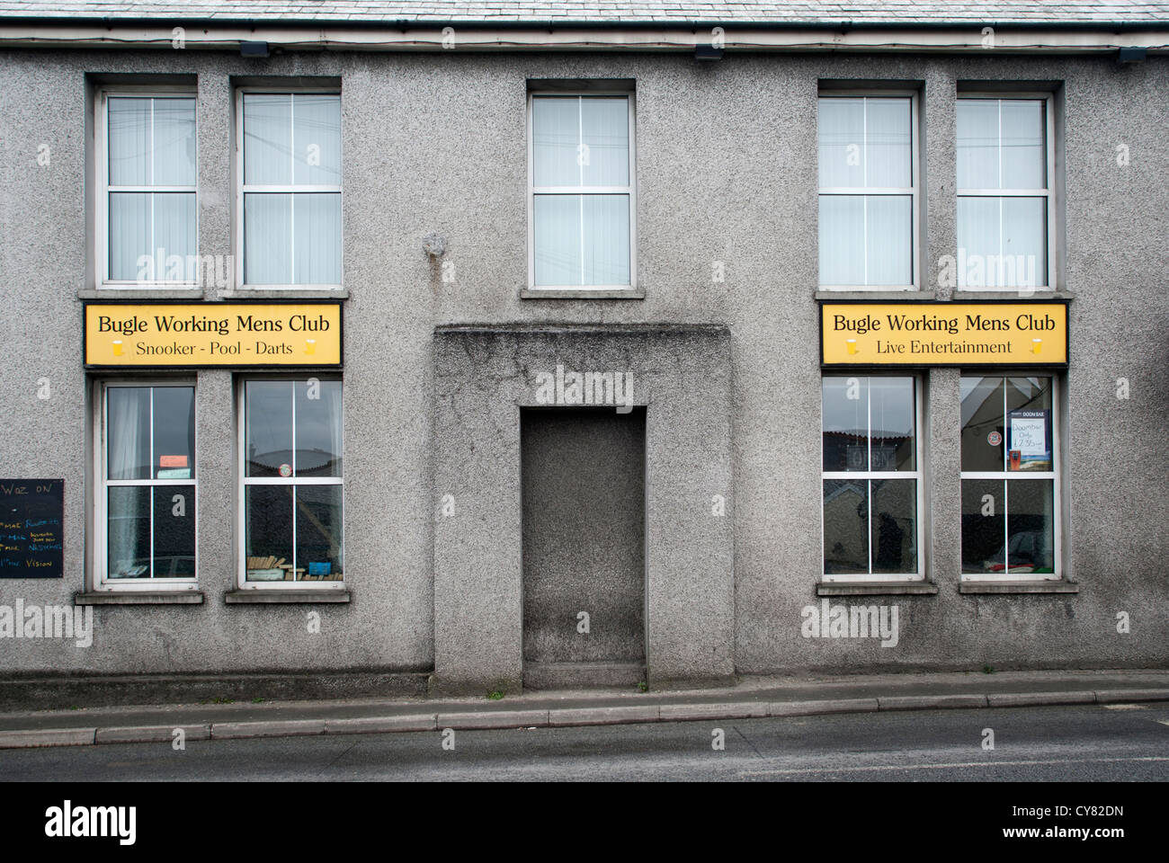 Working men club in Bugle, Cornwall, UK Stock Photo Alamy