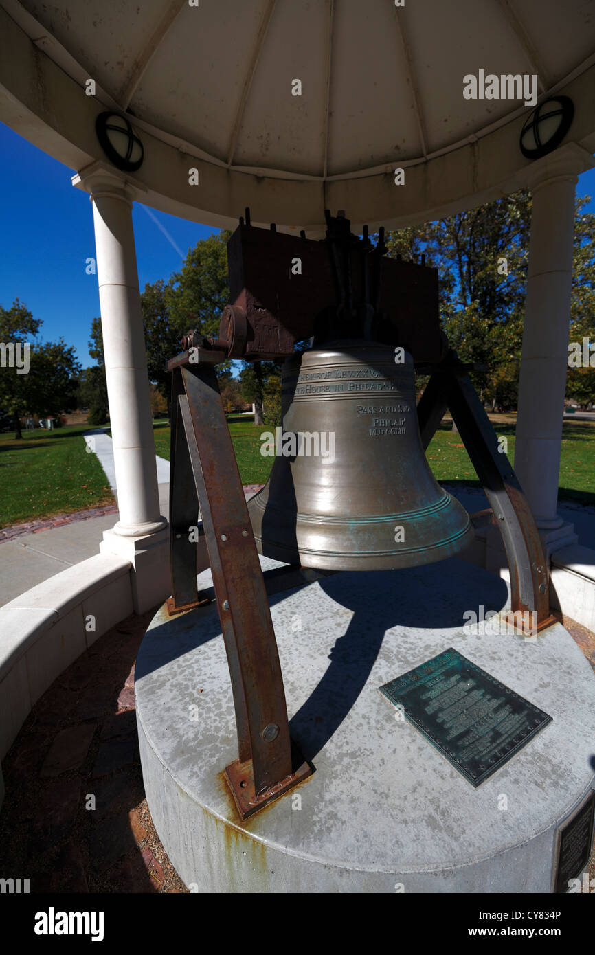 Replica of the Liberty Bell. Stock Photo