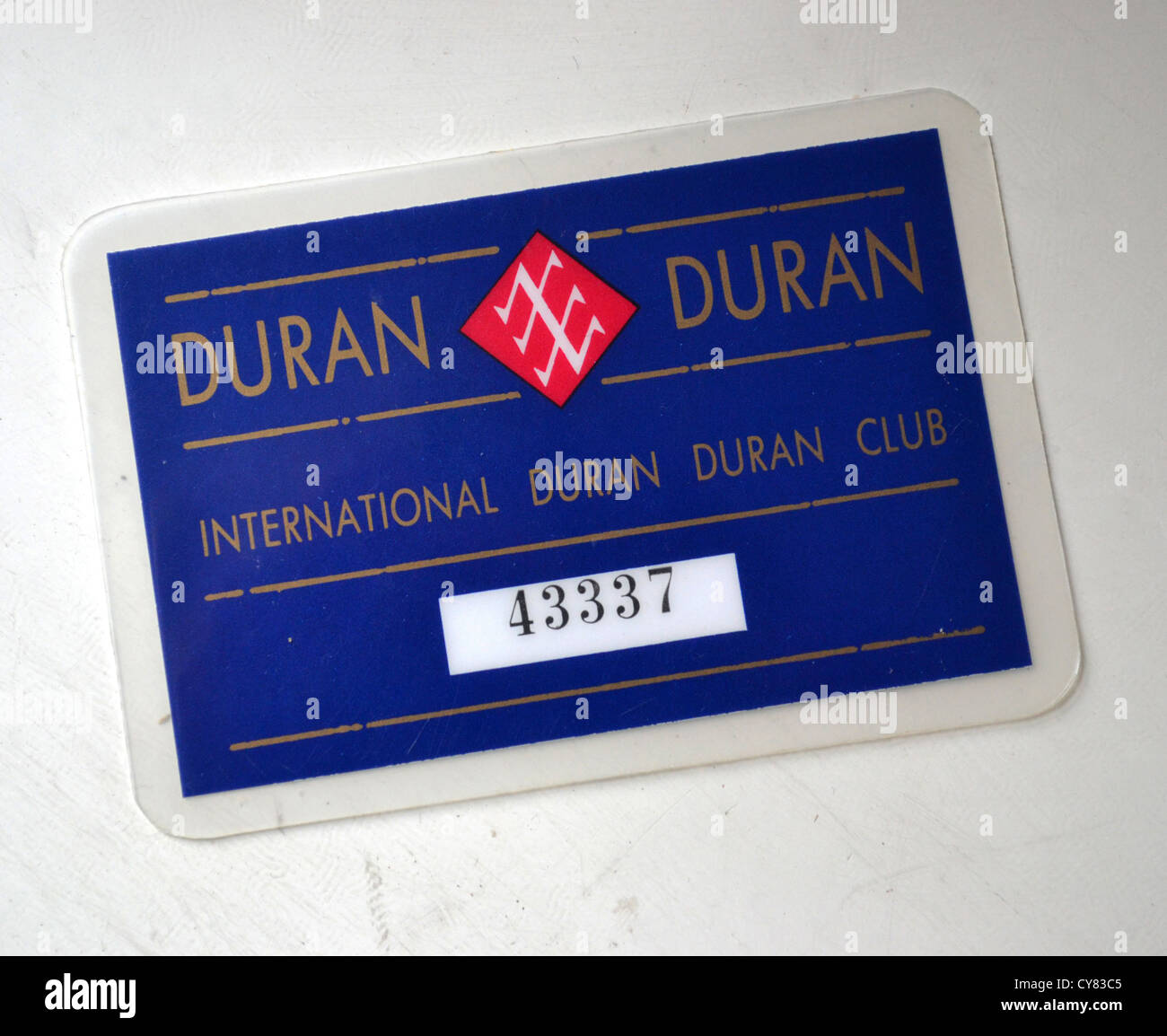 A membership card for the Duran Duran fan club Stock Photo - Alamy