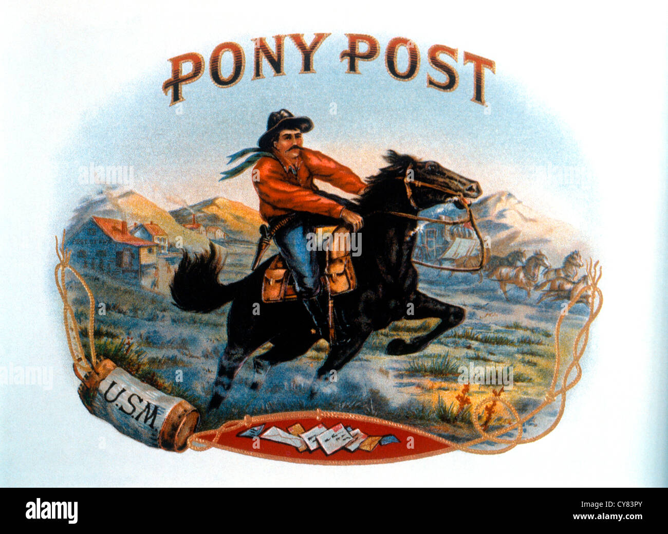 Pony express mail delivery hires stock photography and images Alamy