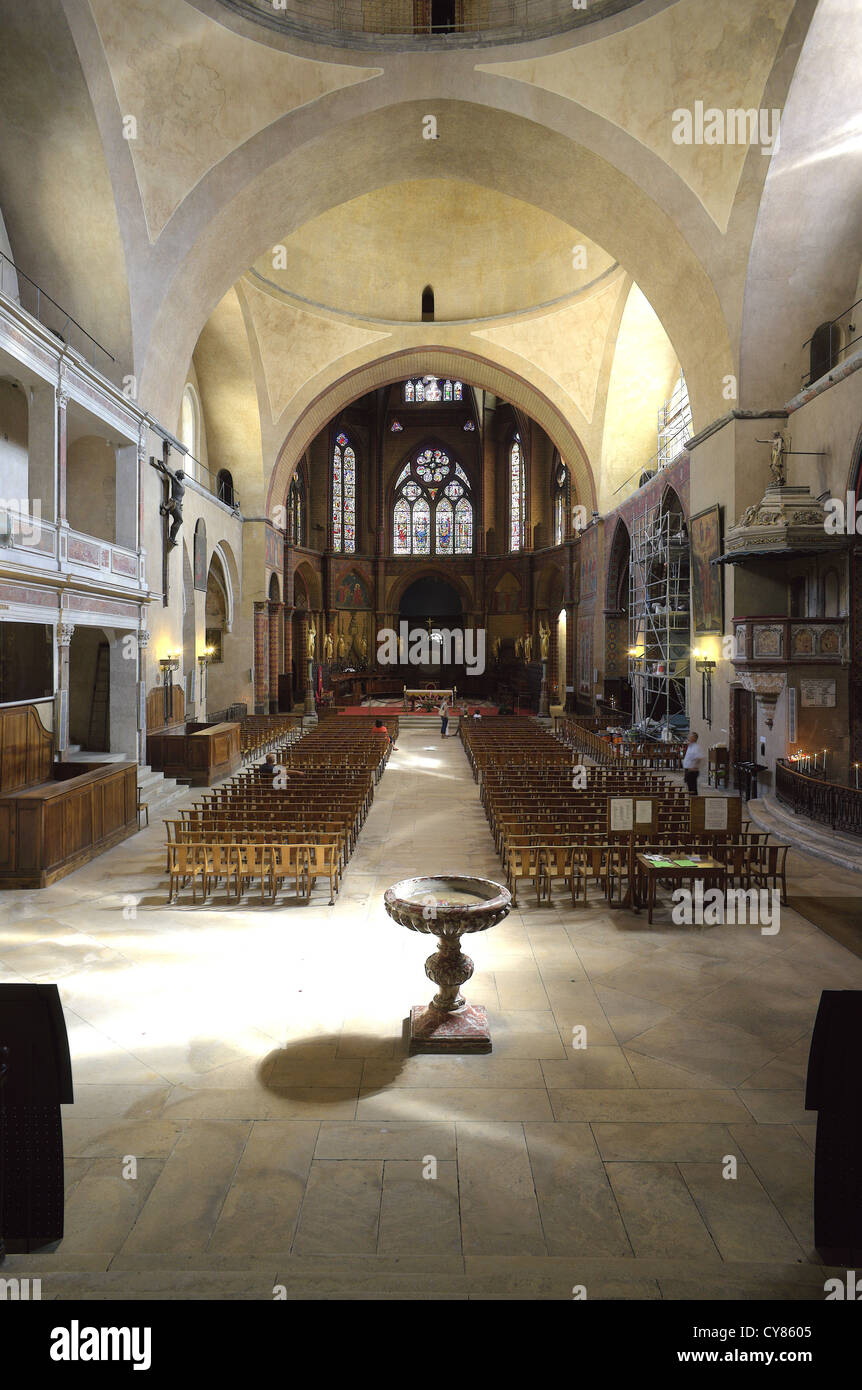 Saint Etienne Cathedral Cahors Perigord France Stock Photo