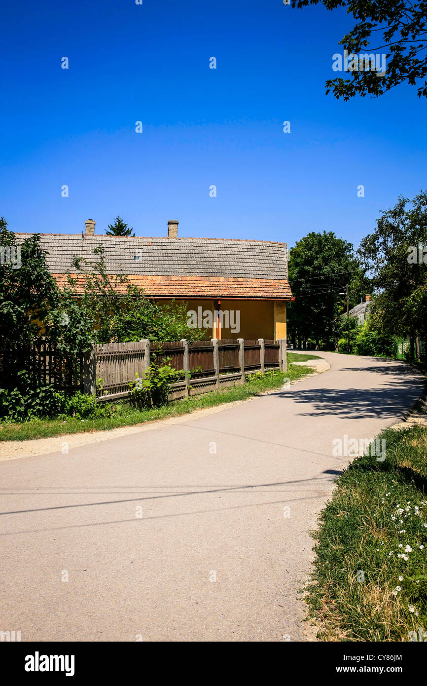 Village housing in Polgardi, Hungary Stock Photo Alamy