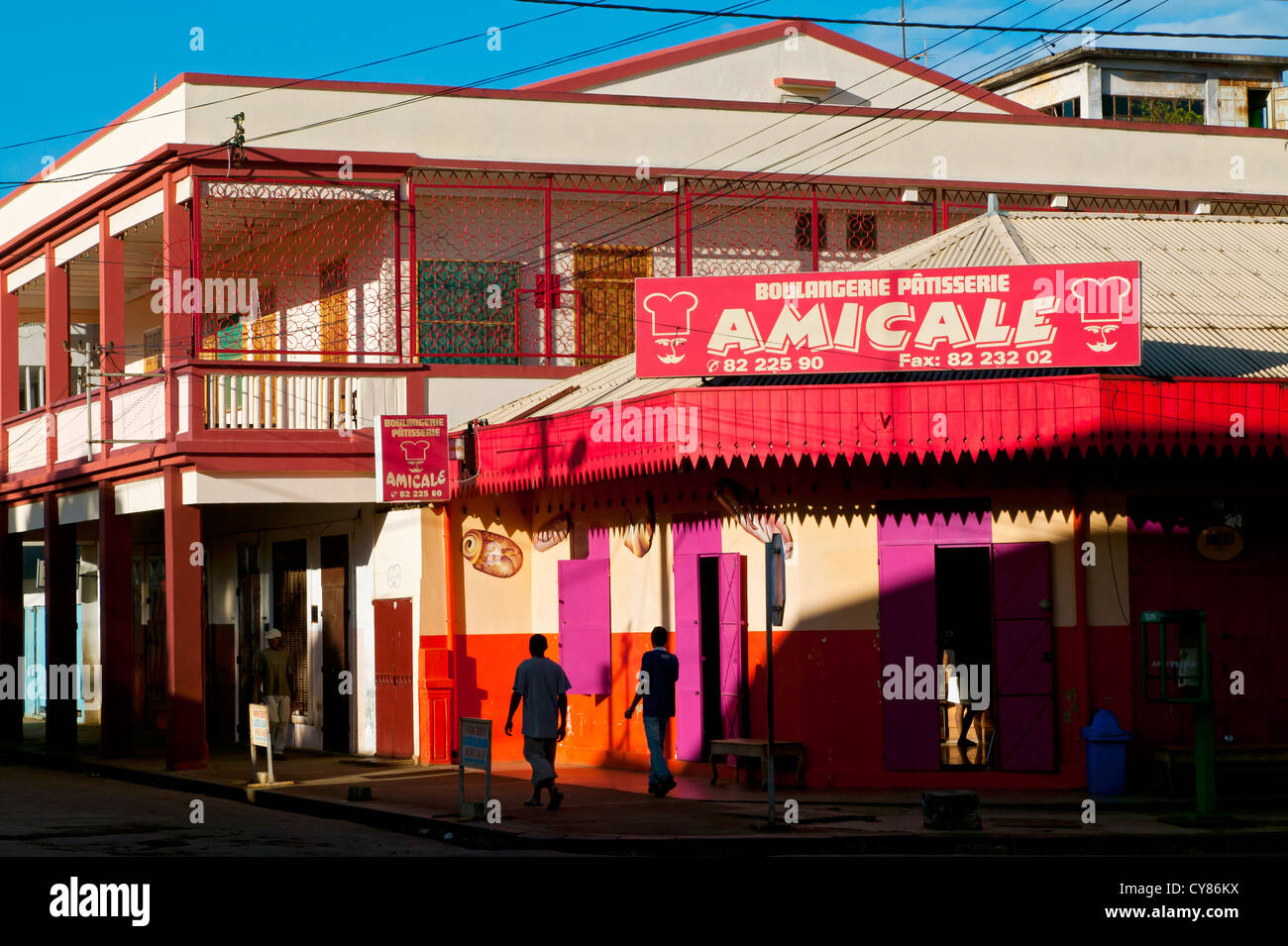 Lafayette Street,Diego Suarez, Madagascar Stock Photo