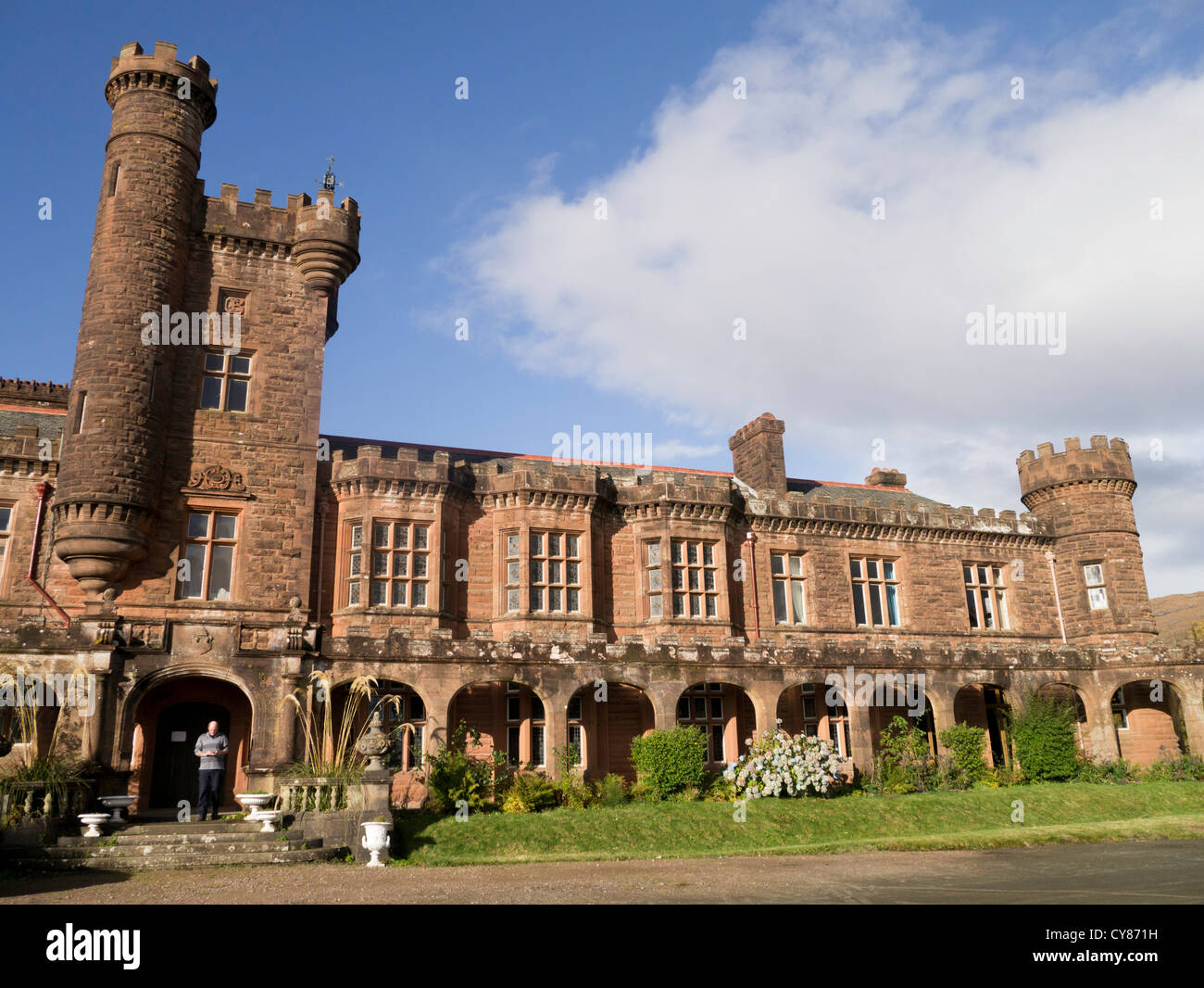 Kinloch Castle on Rum is a late Victorian mansion now owned by Scottish