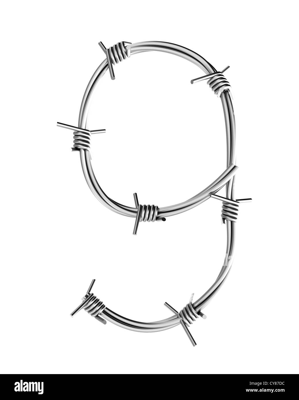 Barbed wire alphabet hires stock photography and images Alamy