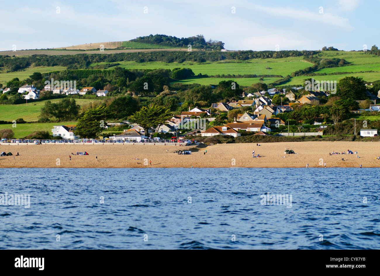 West Bexington, and Chesil Beach, Dorset, on the Jurassic Coast from a