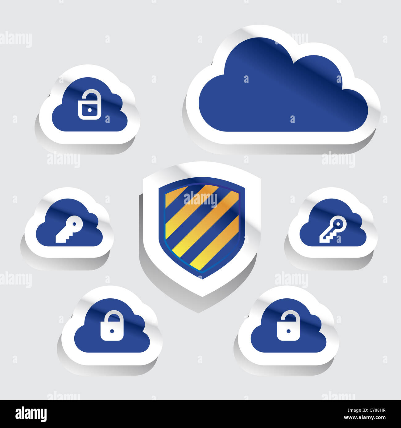Cloud computing internet security concept Stock Photo - Alamy