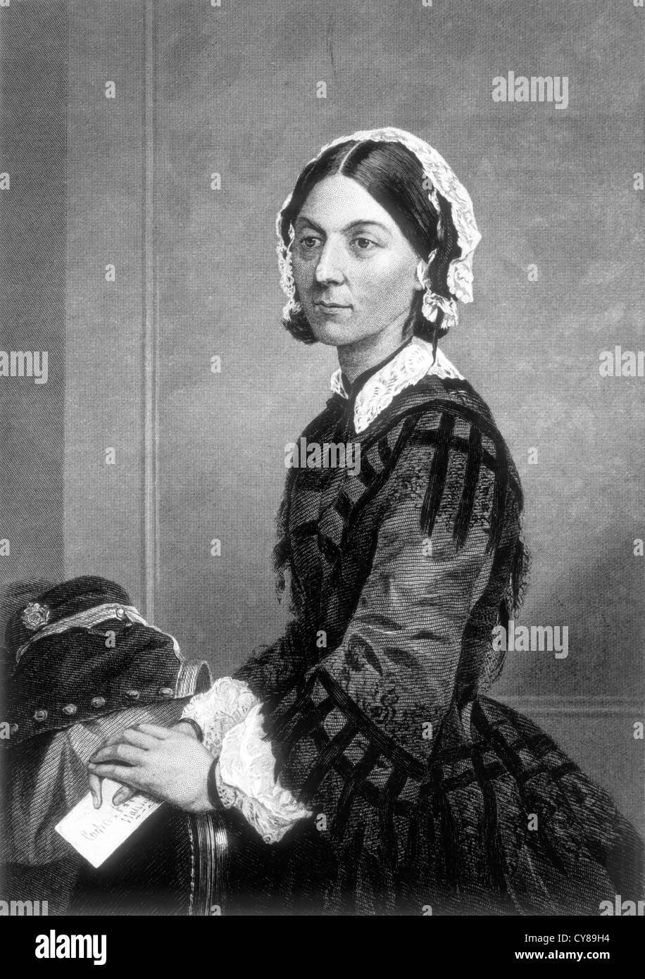 Florence Nightingale (1820-1910), English Nurse, Founder of Modern Nursing Stock Photo