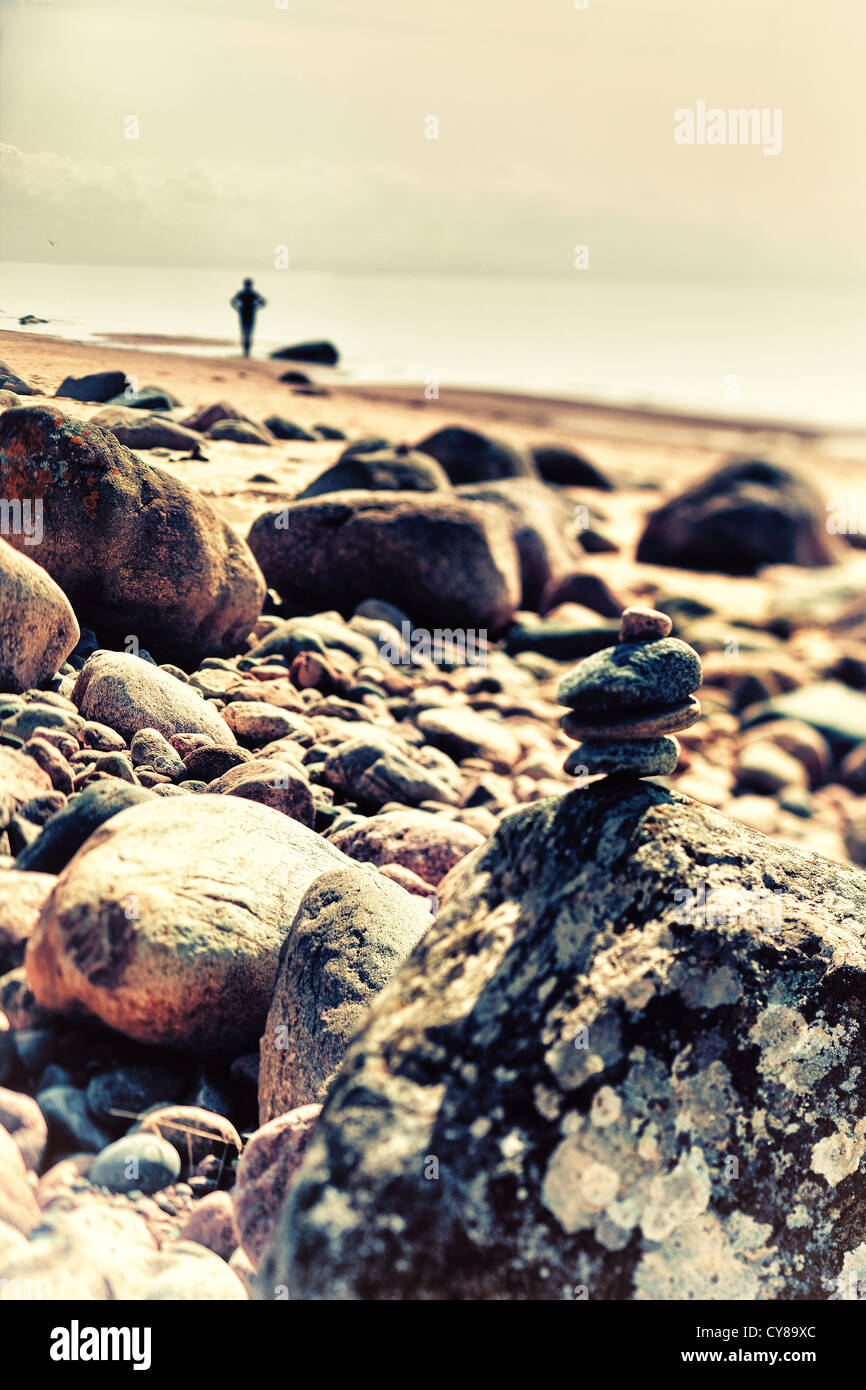 Cairn on the coast hi-res stock photography and images - Alamy