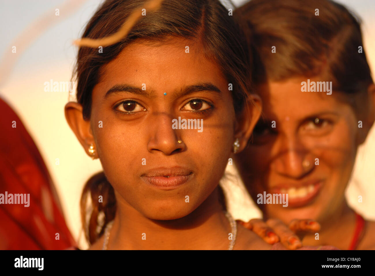 Rural indian girls hi-res stock photography and images - Alamy