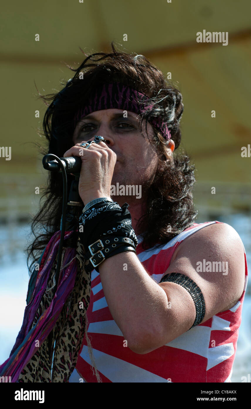 Hairforce 5 (80's metal tribute Band) perform their gig at Southsea's Stock  Photo - Alamy