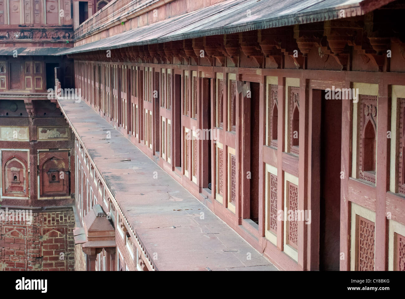 Exterior of Agra Fort,  Uttar Pradesh, India Stock Photo
