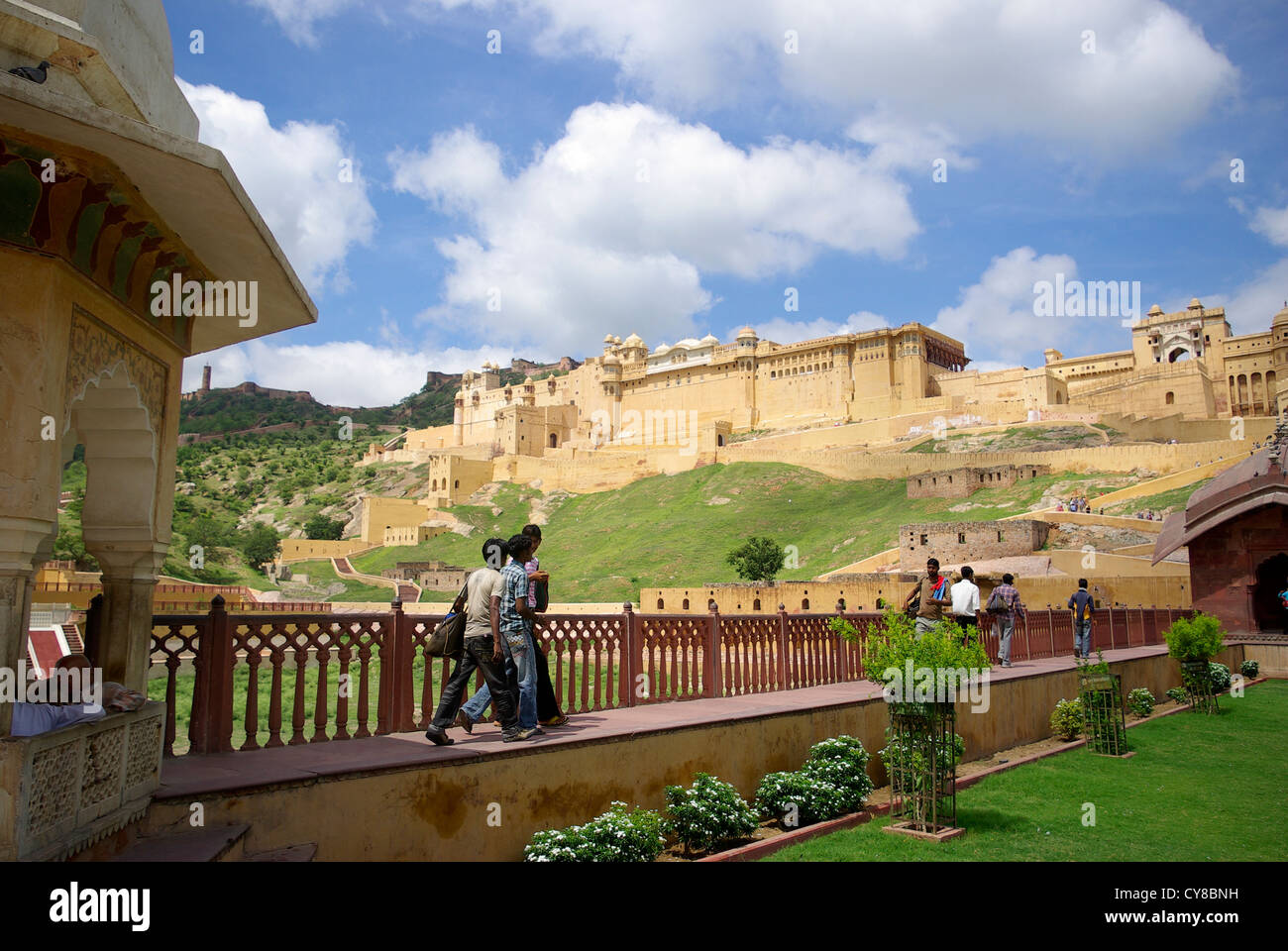 Amer / Amber Fort near Jaipur, Rajasthan, India Stock Photo