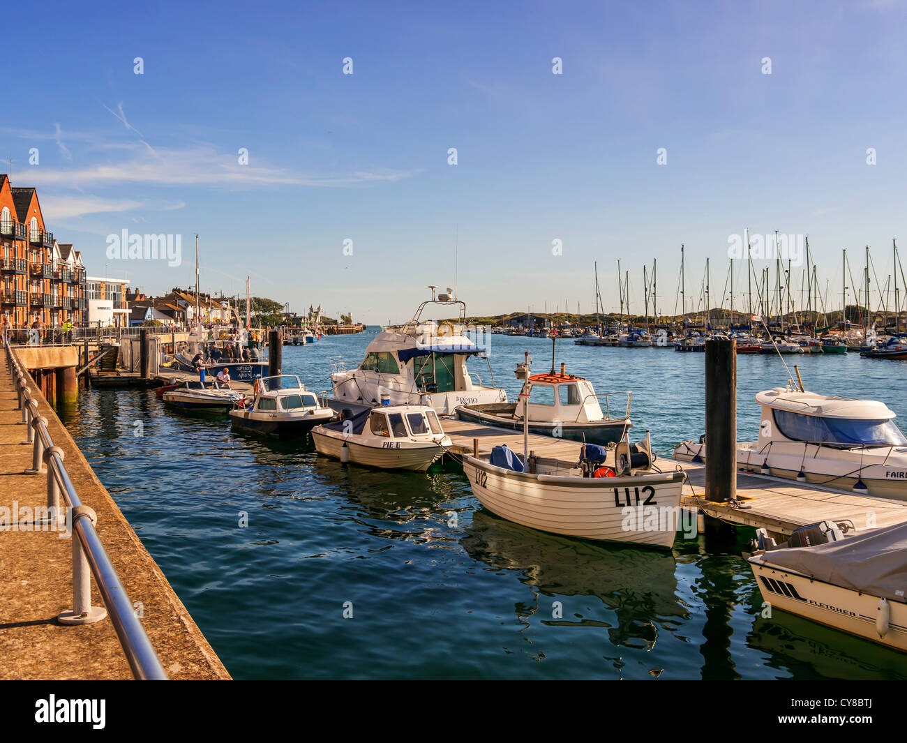 The holiday seaside resort town of Littlehampton on the West Sussex