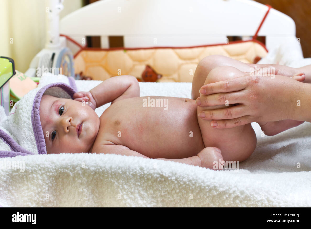 baby massage after bath