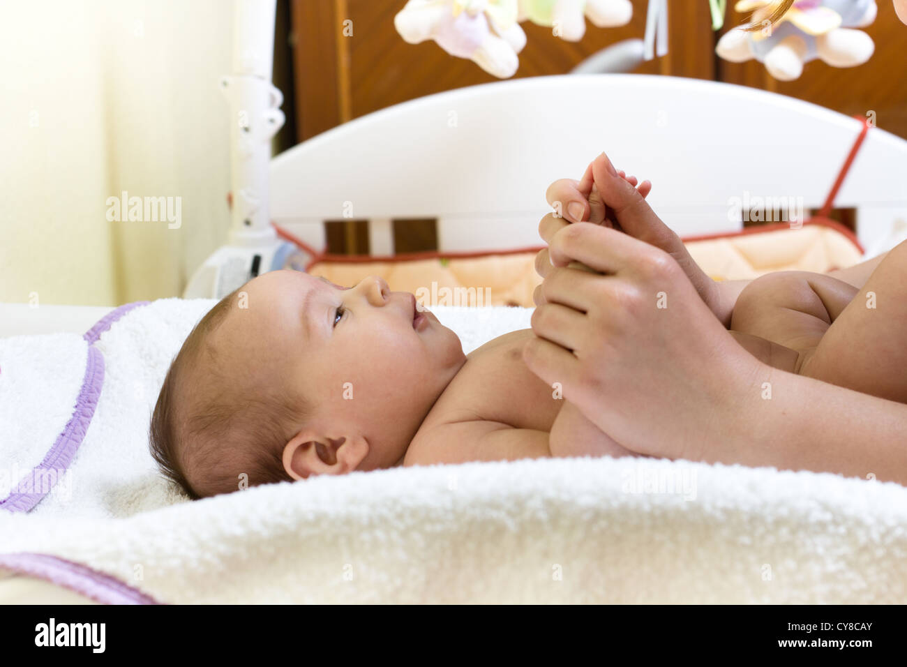 baby massage after bath