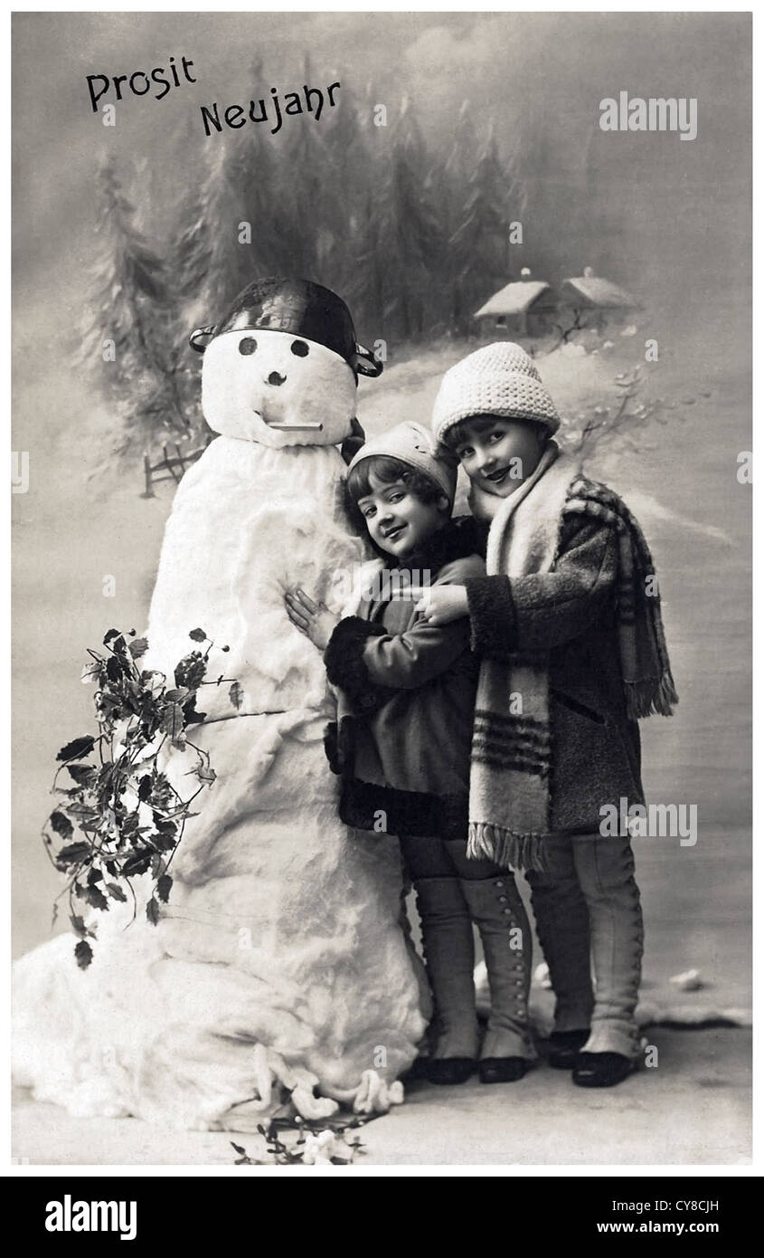 Proud snowman Stock Photo