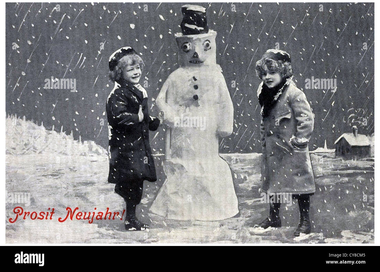 Oddly Snowman Stock Photo