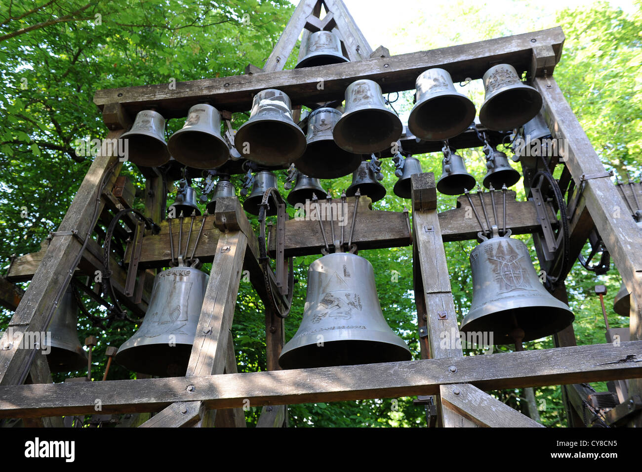 Honfleur Normandy France the bells of Notre Dame de Grace Chapel Stock Photo