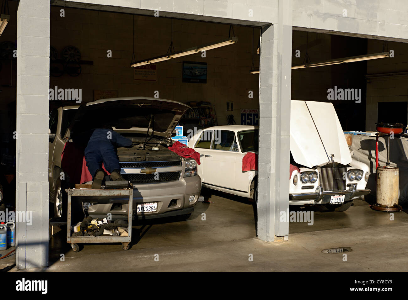 car repair los angeles usa Stock Photo Alamy