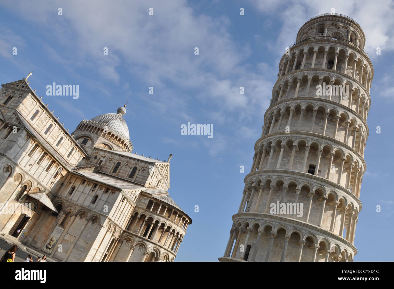 Leaning Tower of Pisa renaissance skyscraper Stock Photo