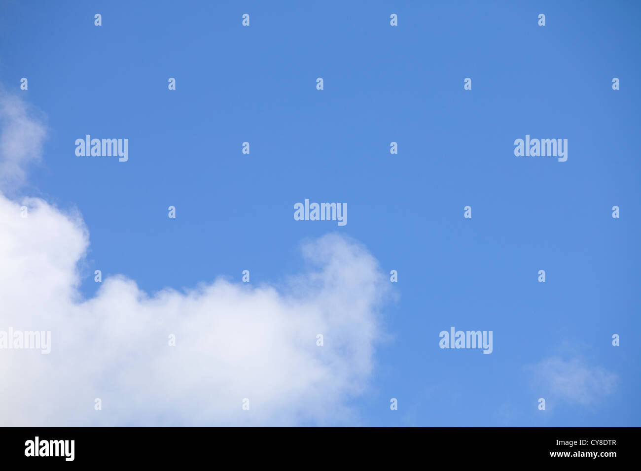 Deep blue sky background with white clouds Stock Photo - Alamy