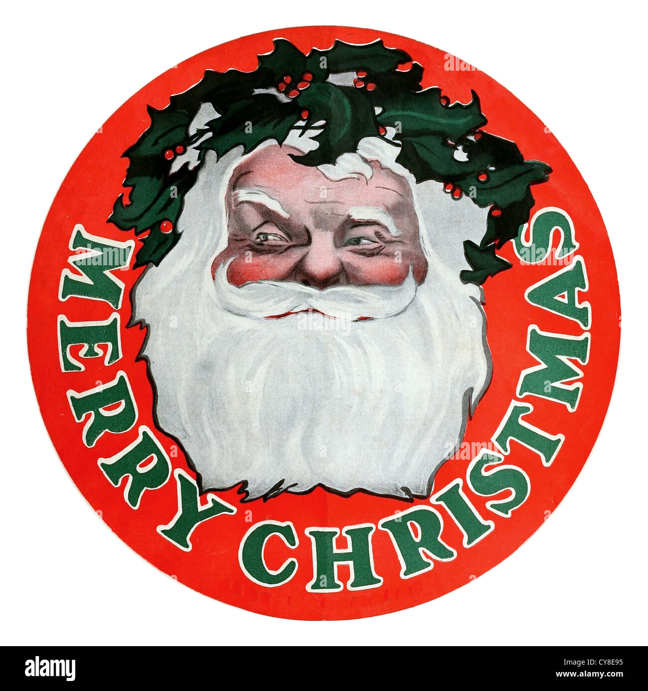 Santa Stickers Stock Photo