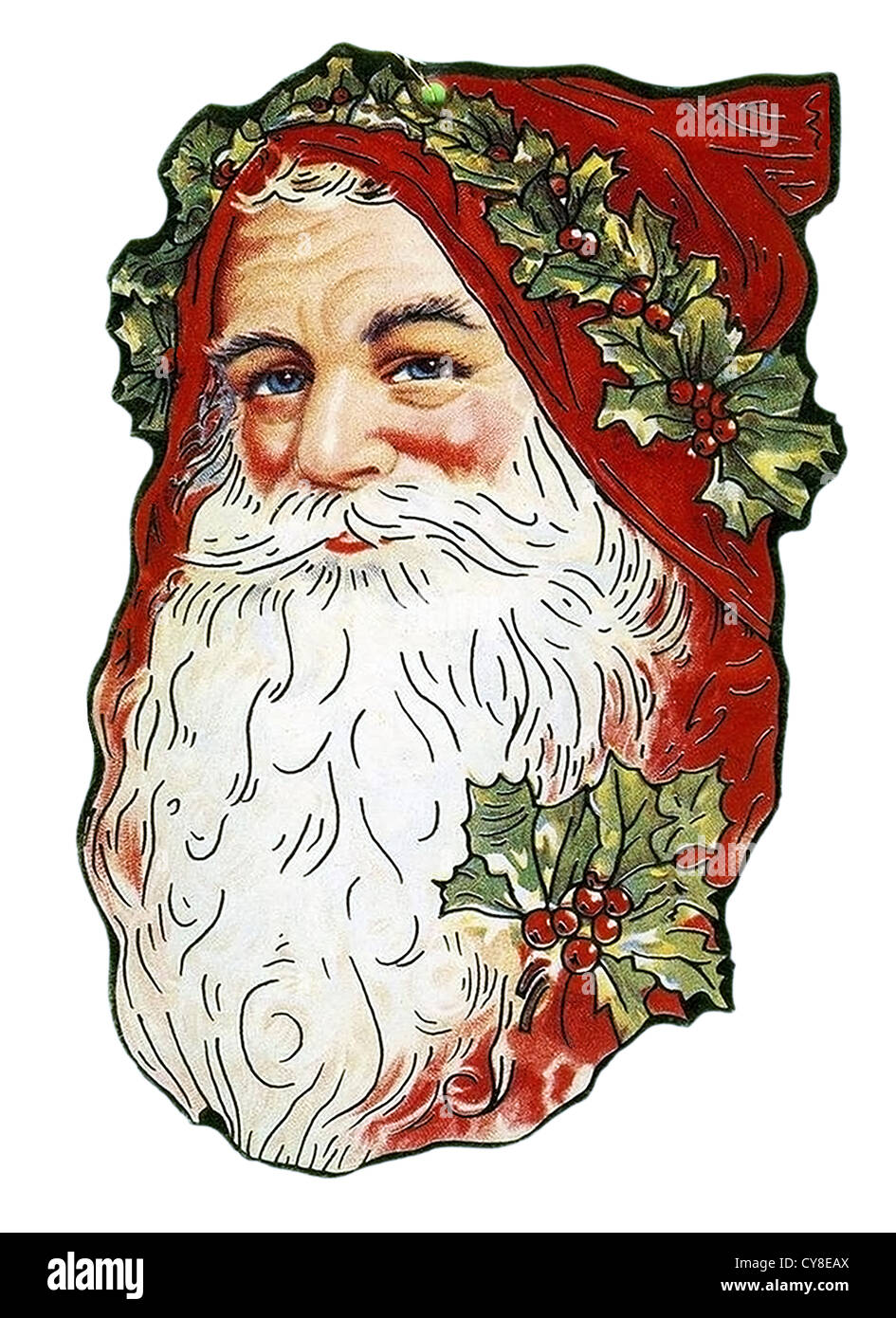 Smiling Santa Claus brighteners Stock Photo