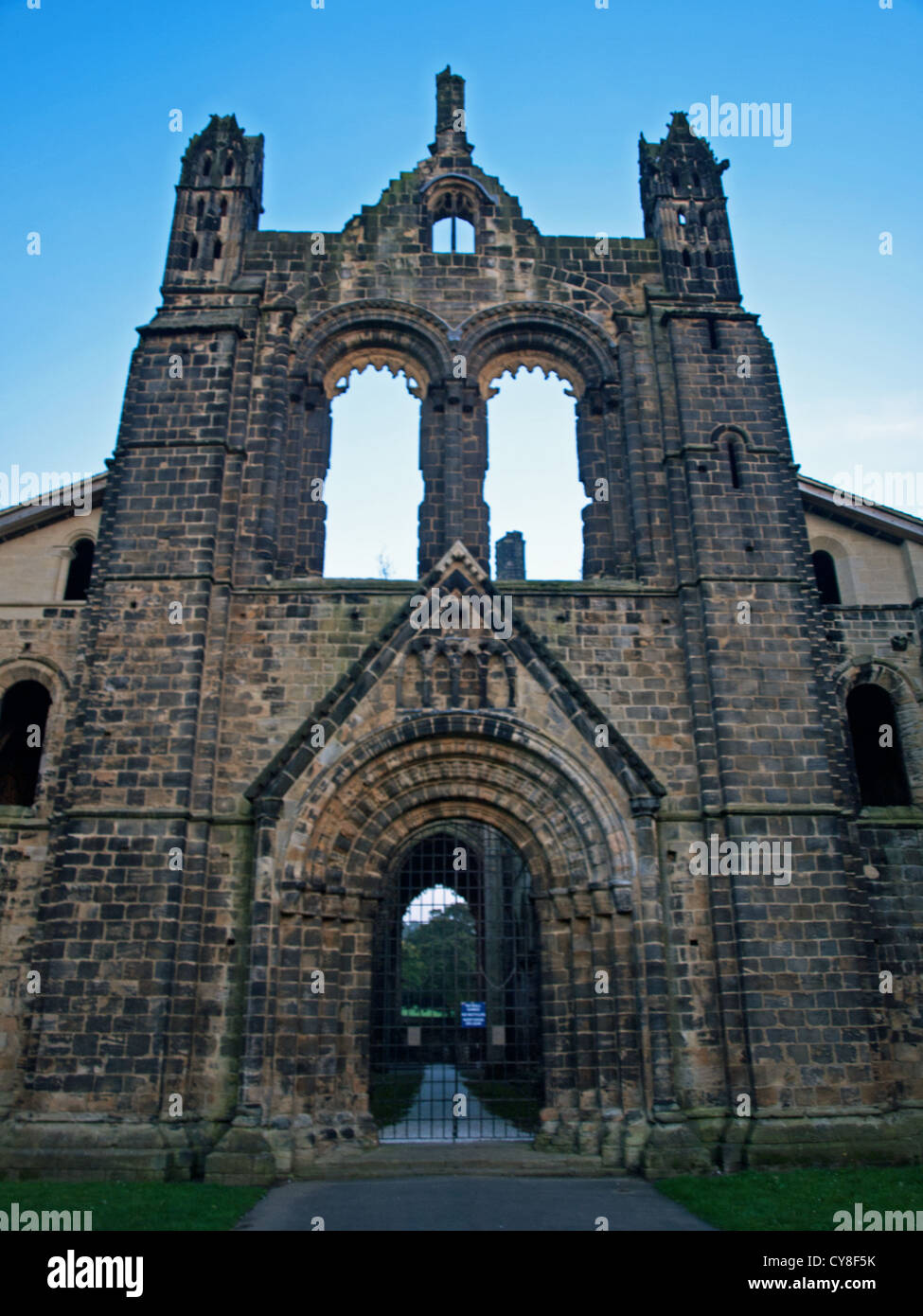 Kirkstall Abbey, a Cistercian monastery on the north bank of the River Aire founded c.1152. Stock Photo