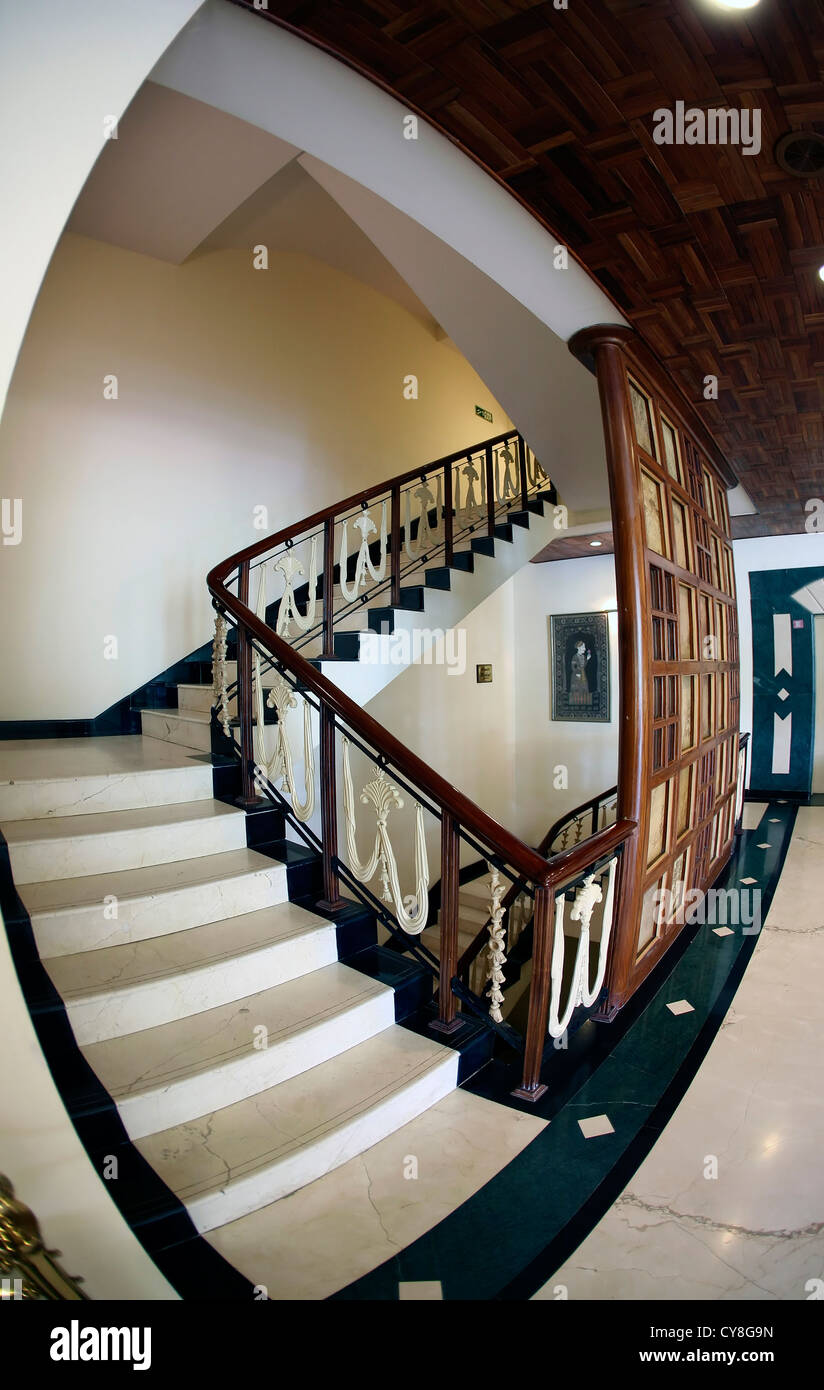 Beautiful Modern Staircase Interior Stock Photo 51204881