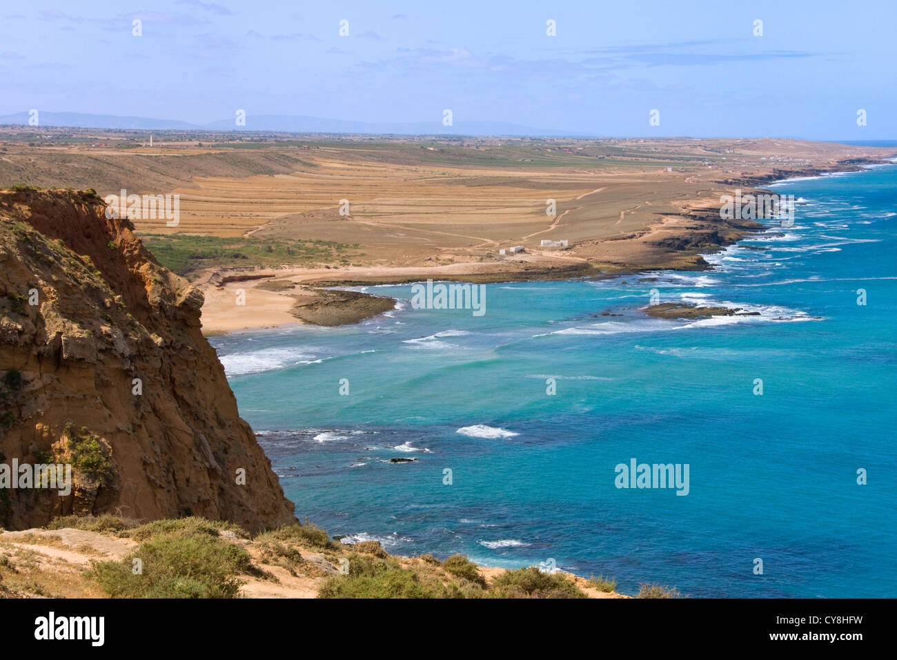 Landscape of Atlantic coast, near Essaouira, Morocco Stock Photo