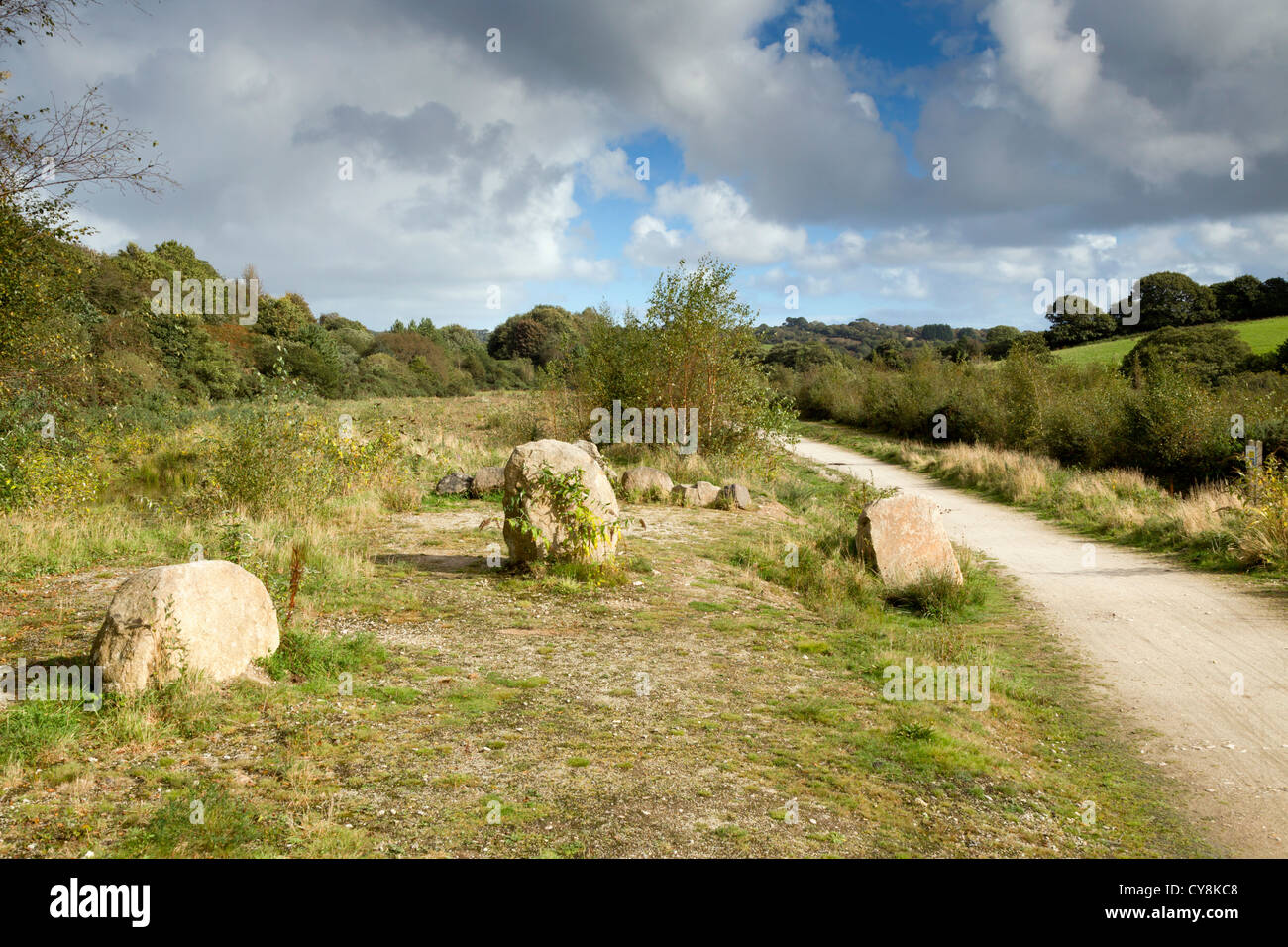 Bissoe Valley; Cycle Track; Cornwall Stock Photo Alamy