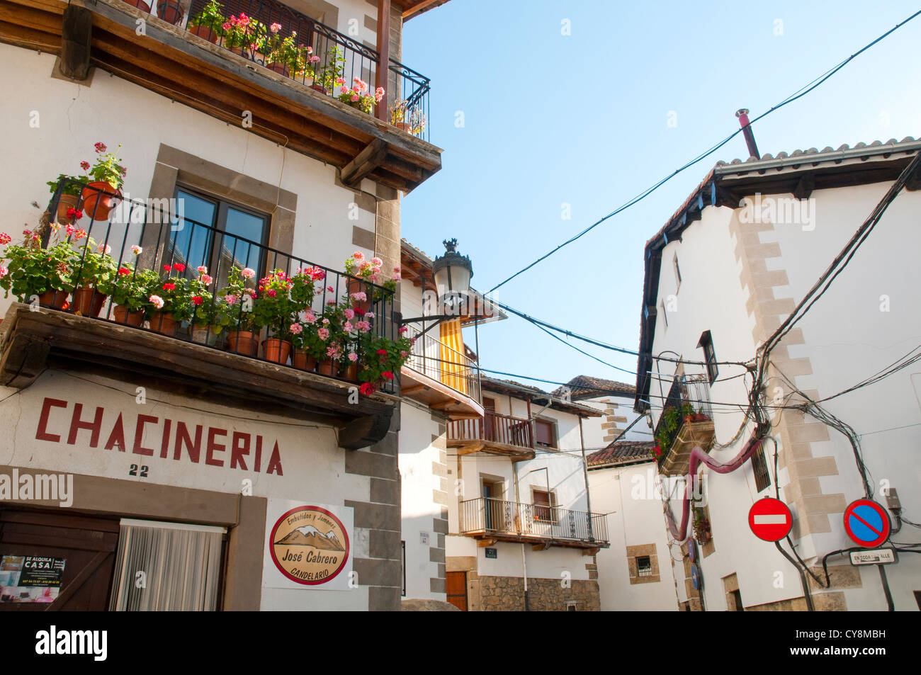 Typical Houses Candelario Salamanca Province Castilla Leon Spain Stock Photo Alamy