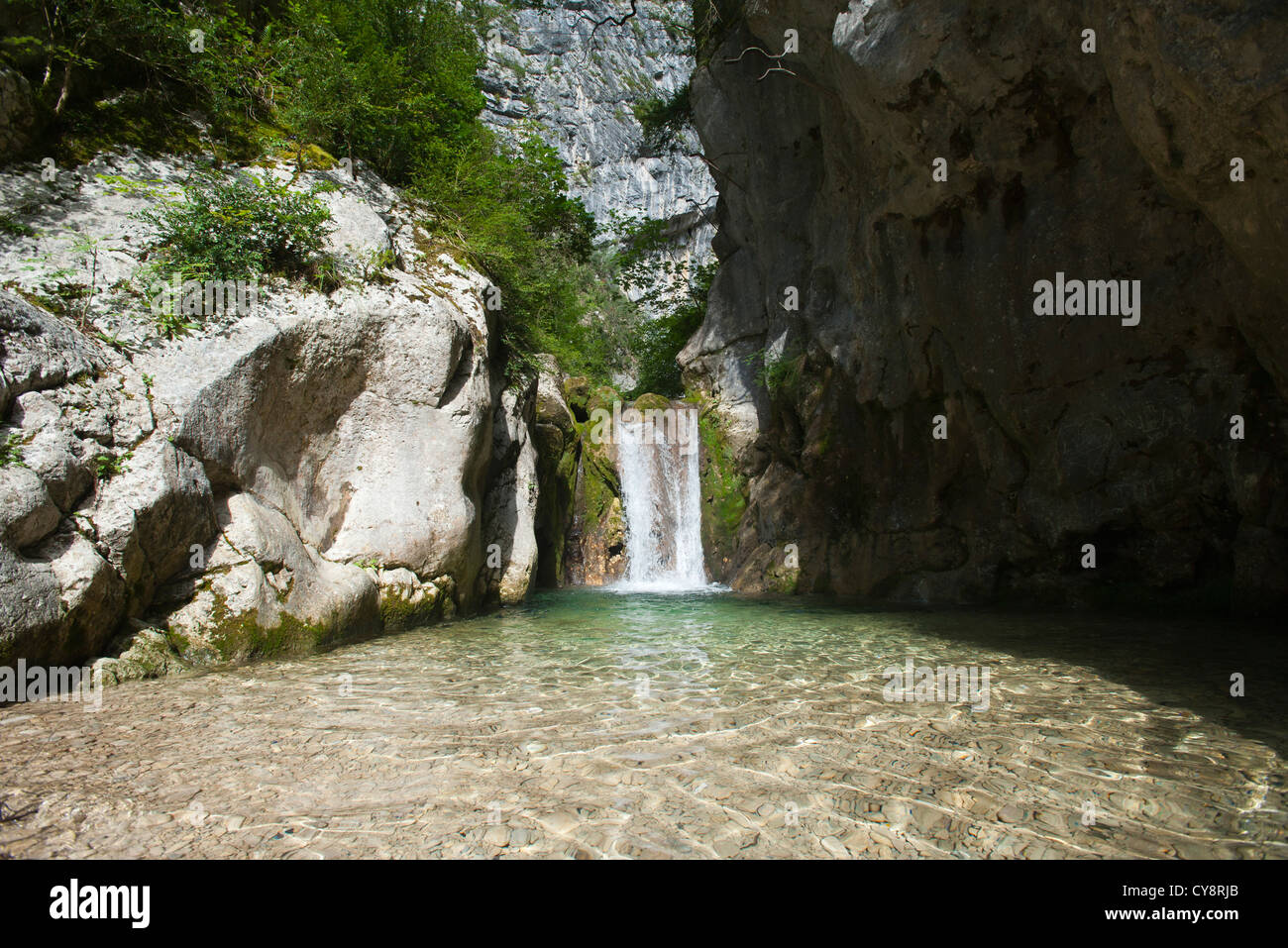 Base of waterfall Stock Photo Alamy