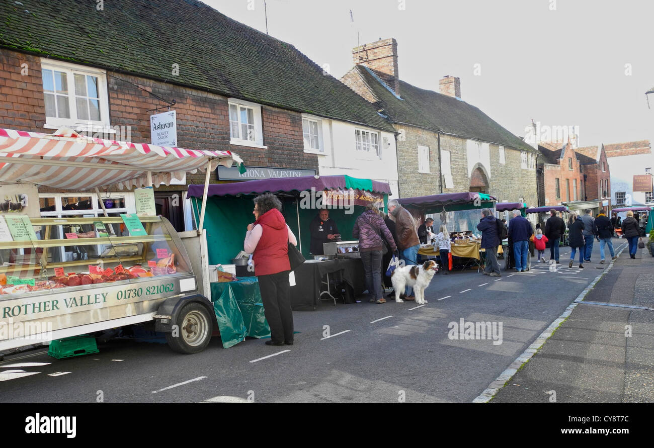 Farmers Market Petworth Sussex Stock Photo Alamy