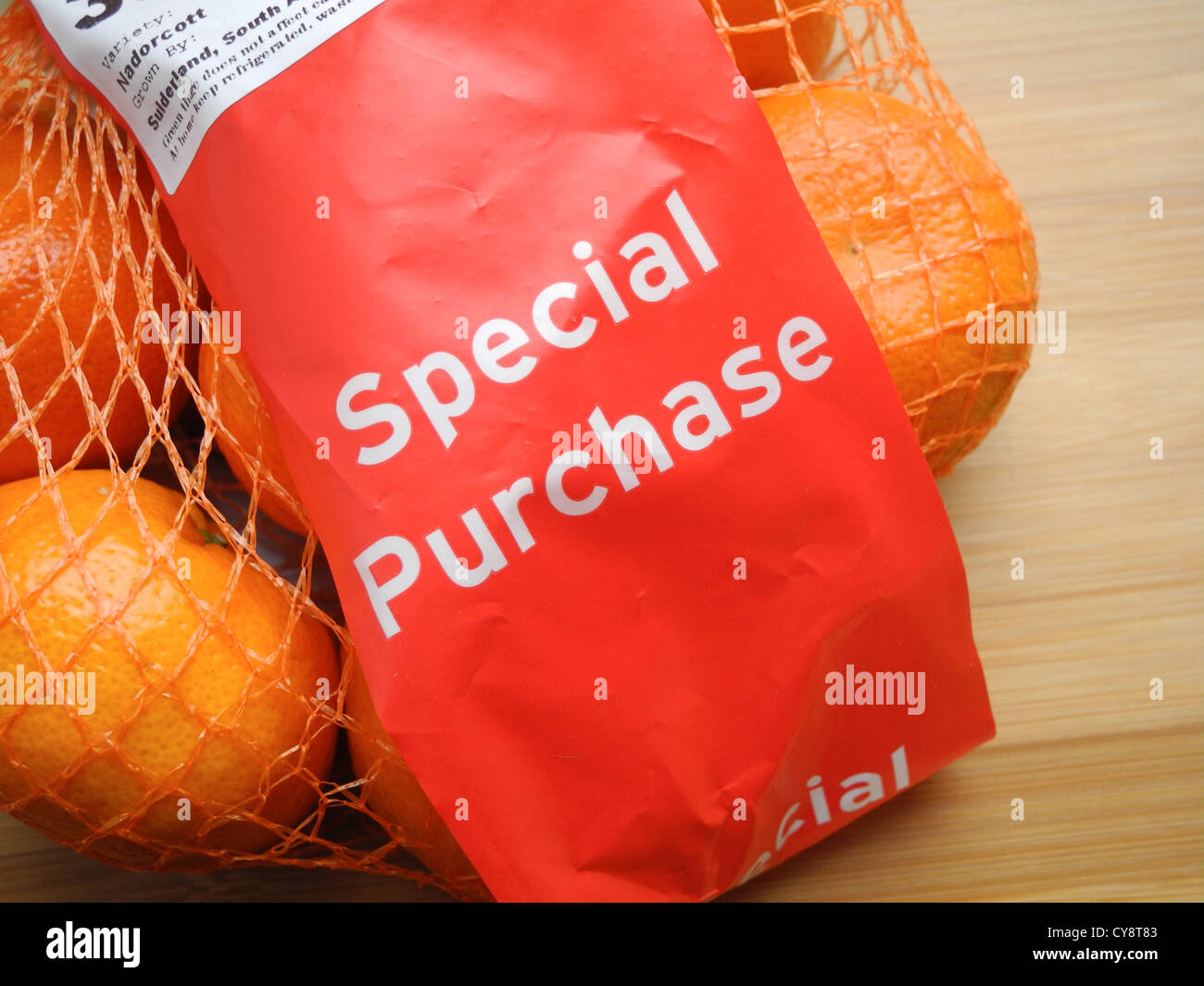 Special purchase supermarket bargain Stock Photo
