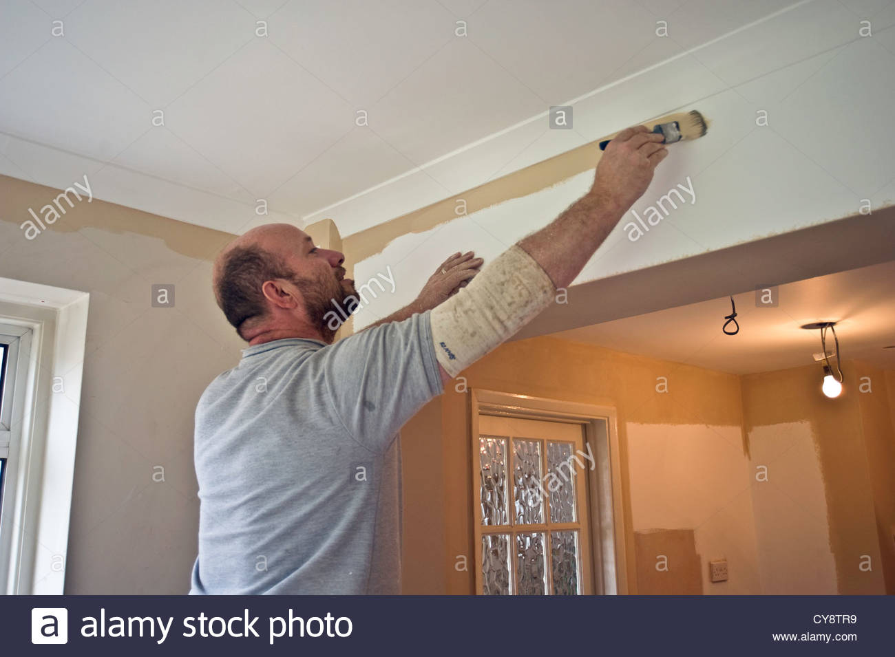 Painting Walls Ceilings Stock Photos Painting Walls Ceilings