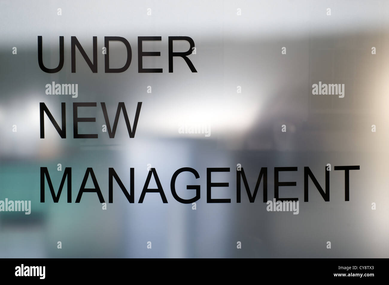 Under New Management Sign High Resolution Stock Photography And Images Alamy